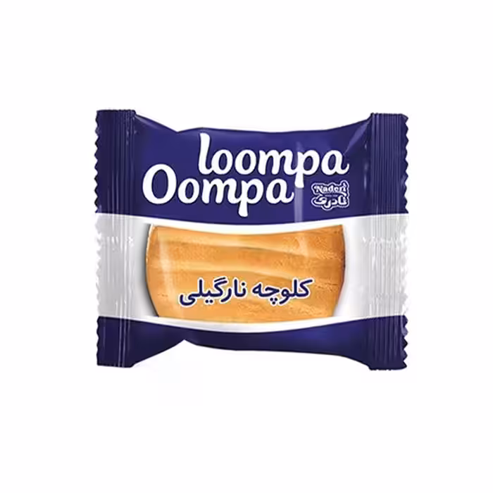 کلوچه اومپا لومپا نارگیلی نادری - 50 گرم بسته 40 عددی
