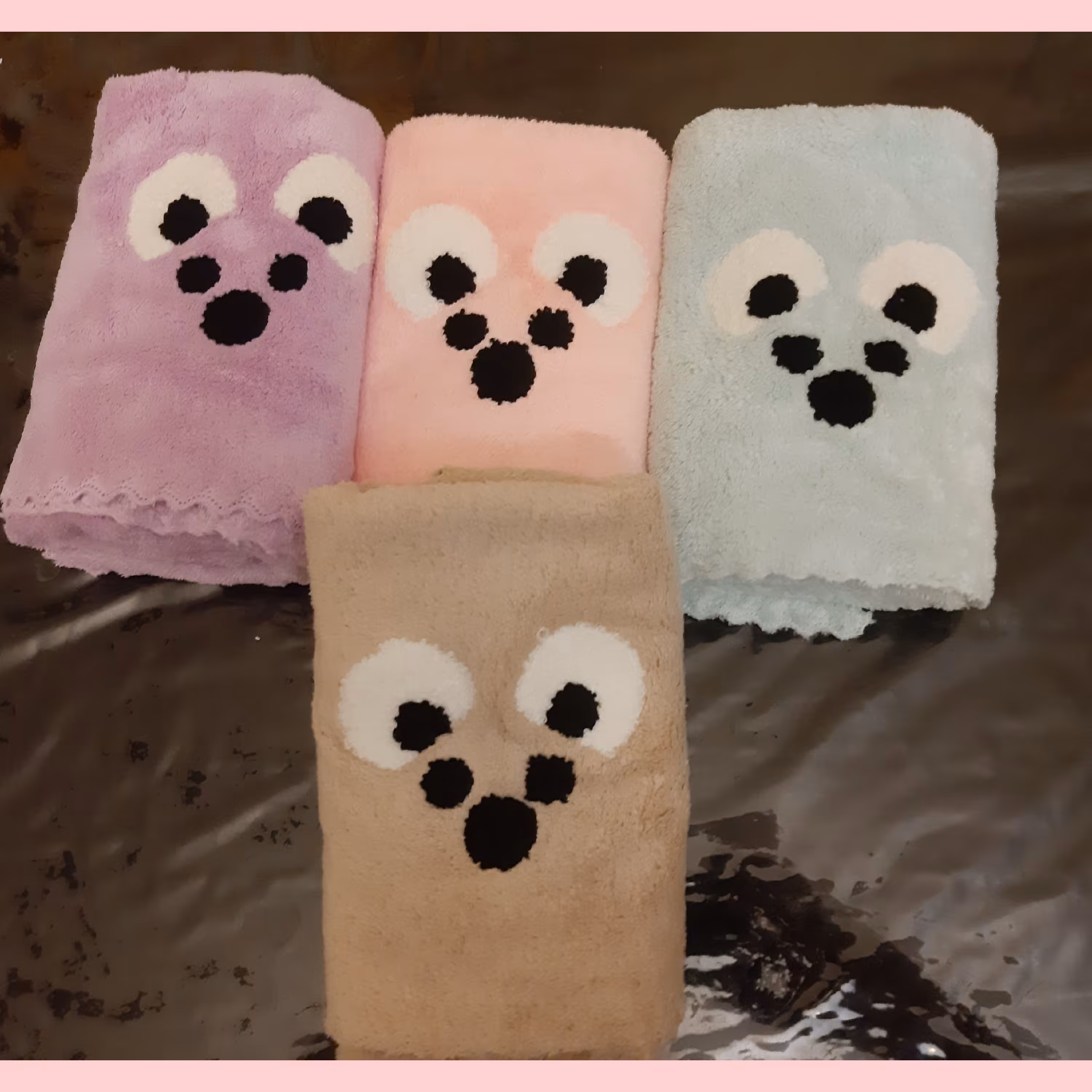 دستمال حوله ای خرسی