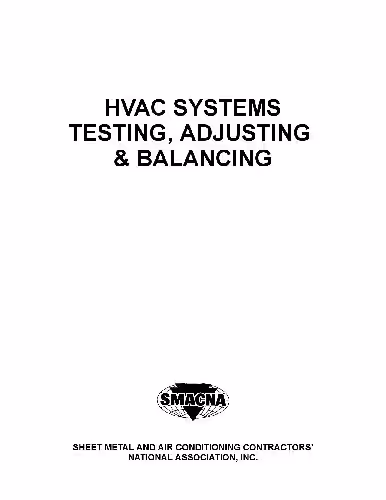 󾕇 دانلود کتاب HVAC System Test, Adjust and Balance, 2013 - دانلود کتاب های دانشگاهی