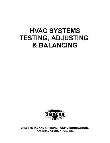  دانلود کتاب HVAC System Test, Adjust and Balance, 2013 - دانلود کتاب های دانشگاهی