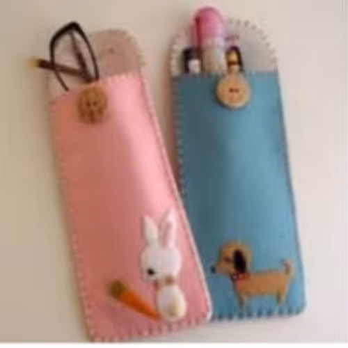 کاور عینک و جامدادی نمدی