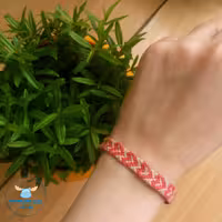 دستبند دوستی طرح قلب گلبهی