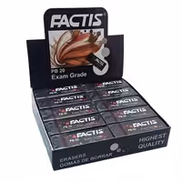 پاک کن فکتیس مشکی PB_20 بزرگ بسته 20 عددی