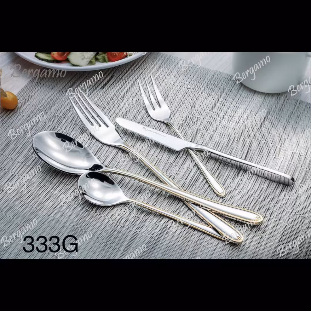 سرویس قاشق و چنگال 30 نفره 160 پارچه برند برگامو کد 333G