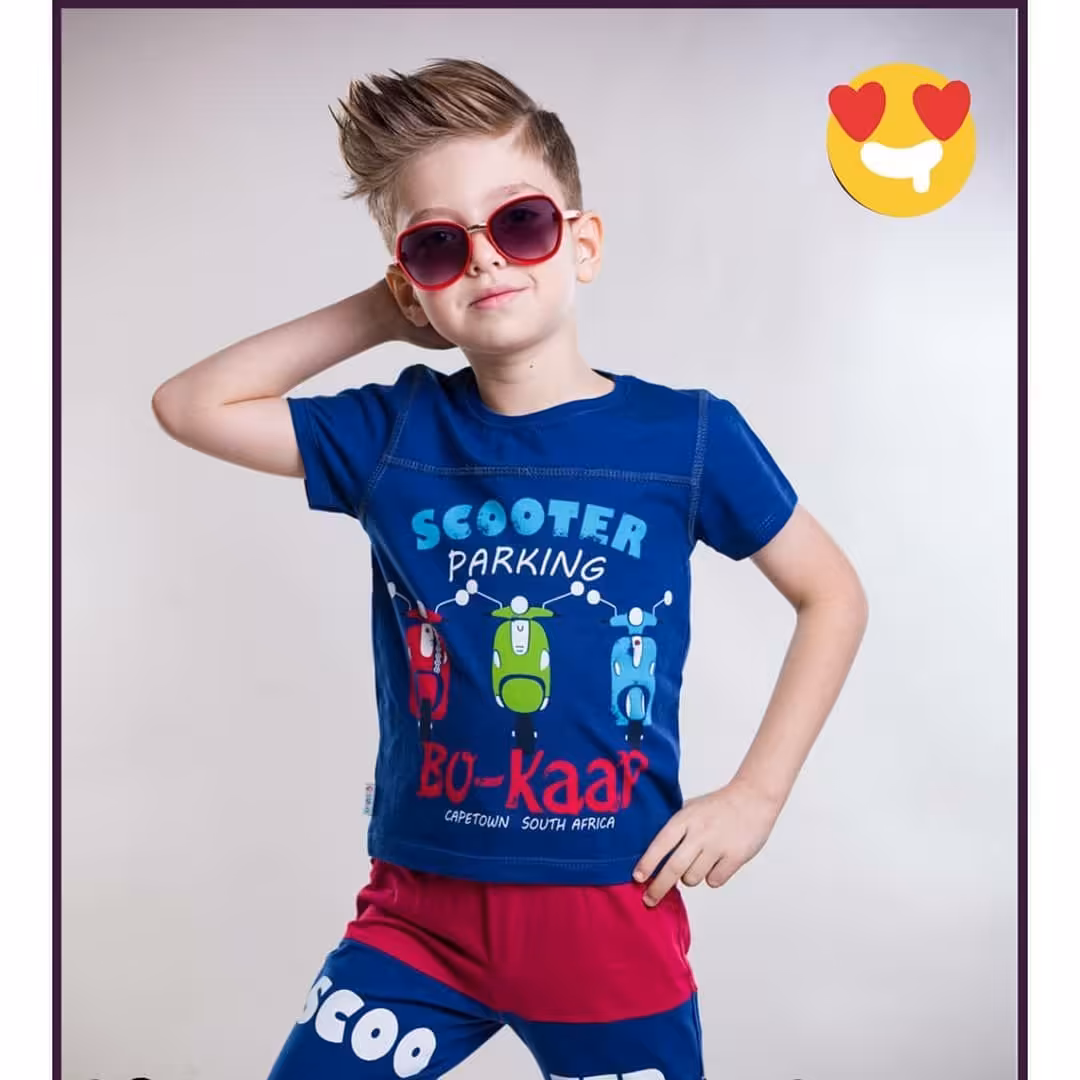 ست تیشرت شلوارک پسرانه طرح سه‌ موتور
سایز 40 و 45