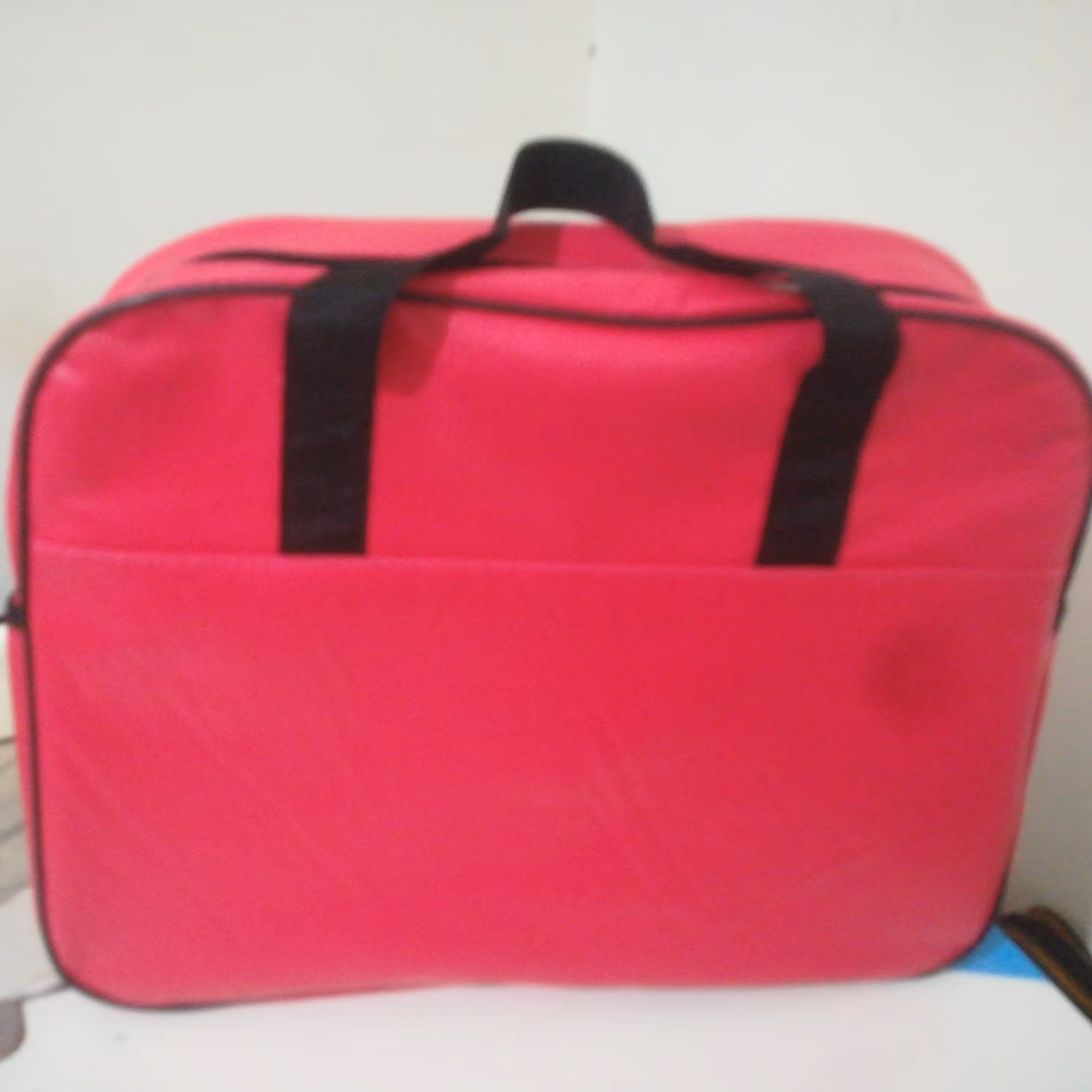 کیف استخری دم دستی اندازه 42در35 رنگ سرخ ابی قابل شستشو