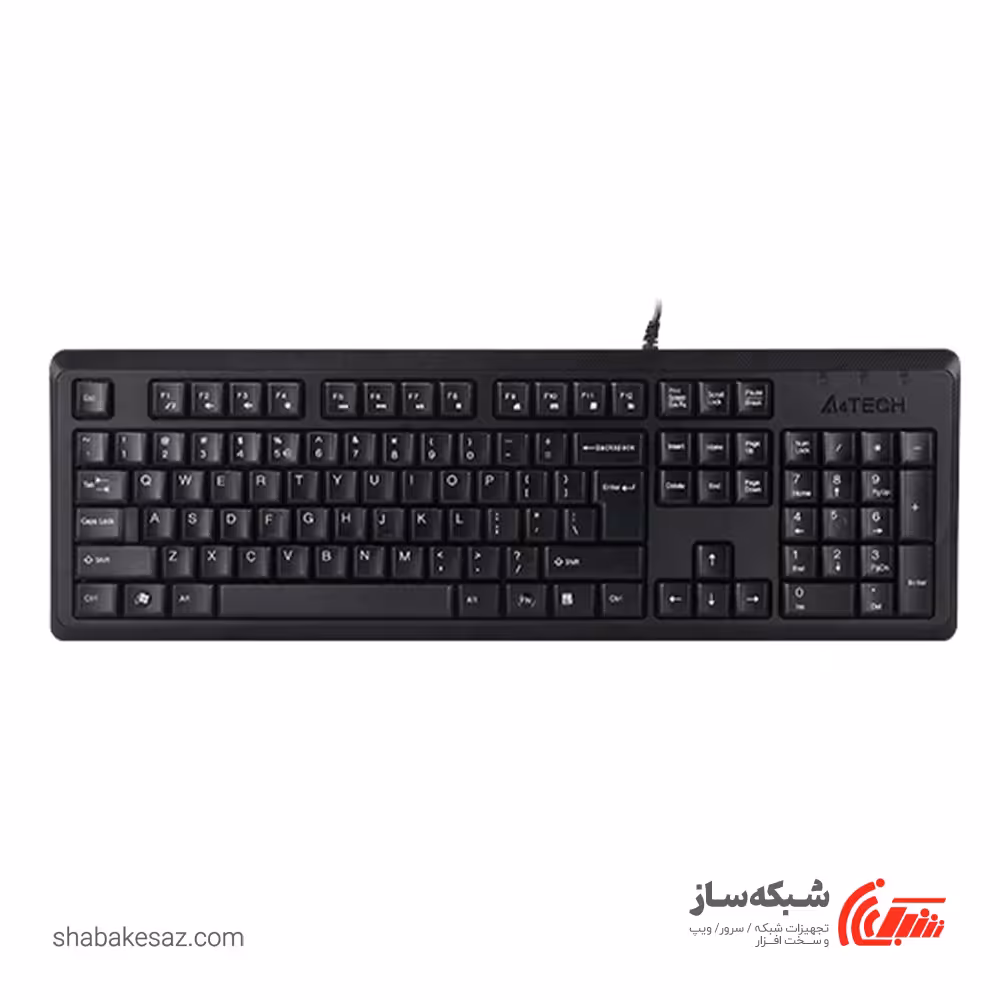 قیمت و خرید کیبورد ای فورتک باسیم A4tech KR-92 - شبکه ساز