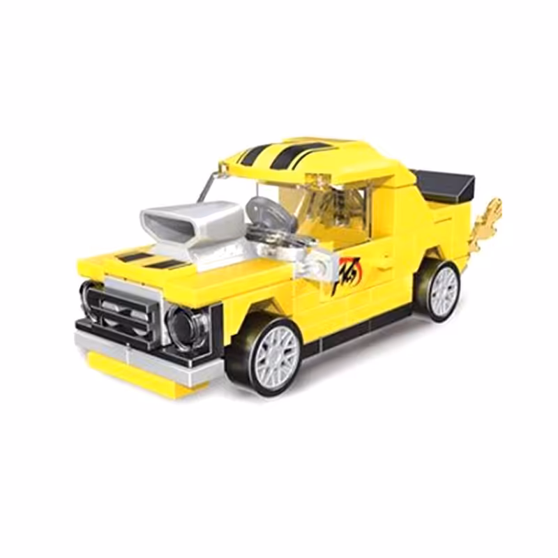لگو ماشین مسابقه ای زرد عقب کش مدل 22022