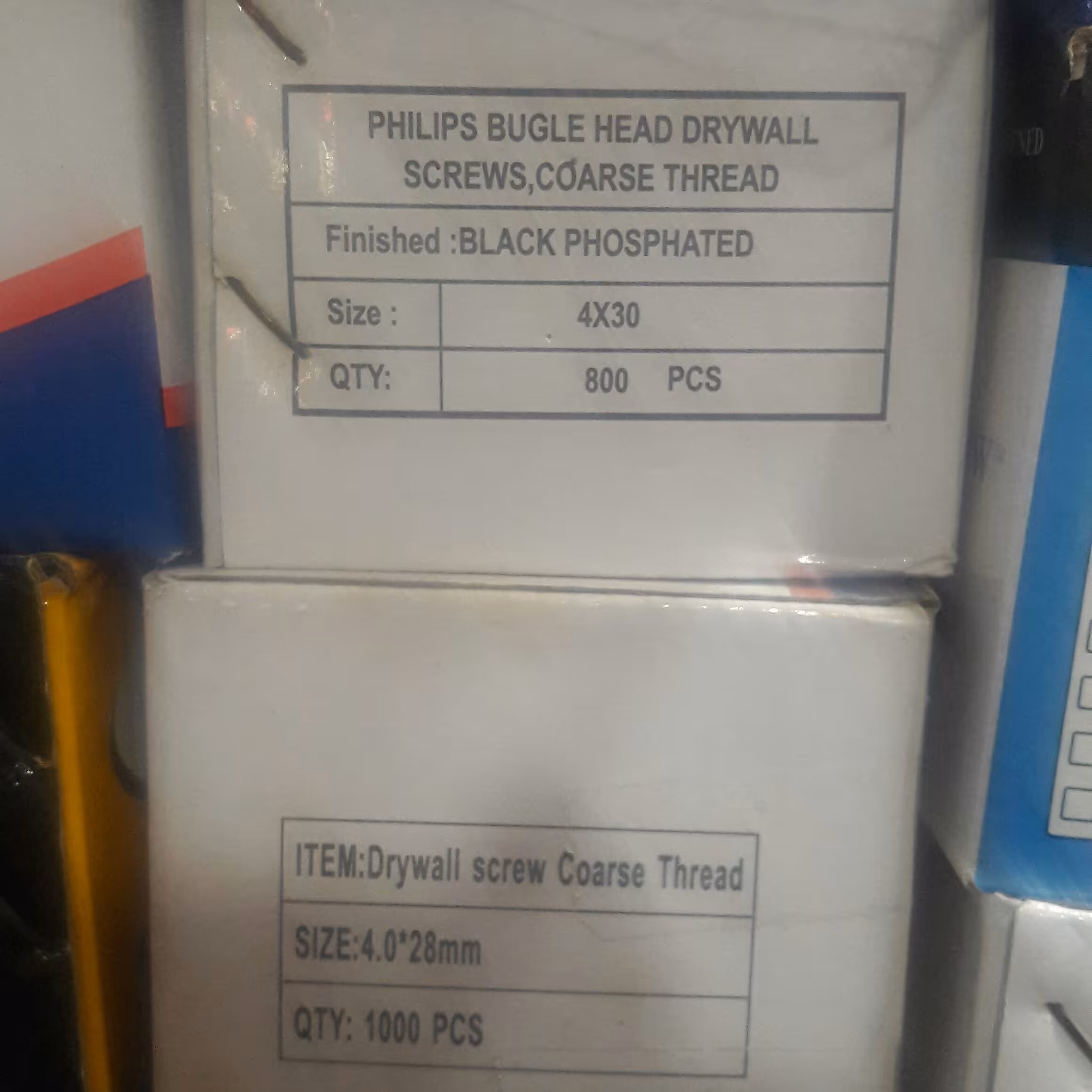 پیچ mdf سایز 3 سانت چینی با بهترین کیفیت در بسته های 1000 تایی