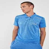 تی شرت آبی مردانه آستین کوتاه Leros Polo t shirt hummel