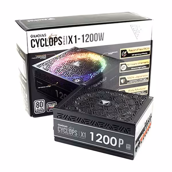 منبع تغذیه ماژولار گیم دیاس مدل CYCLOPS X1 1200