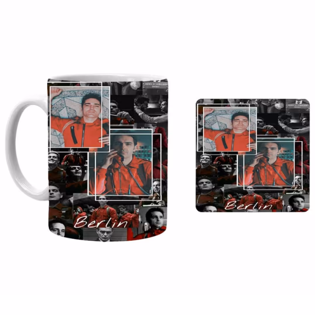 ماگ طرح خانه کاغذی همراه با زیرلیوانی کد378