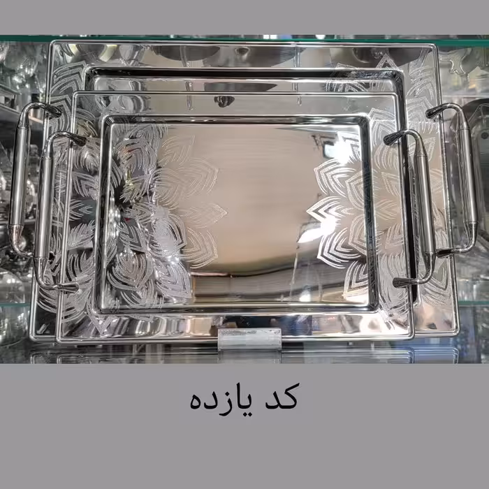 سینی دوقلو وارداتی تمام استیل یونی هوم کد 11