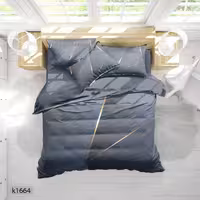 ست رو تختی چاپی 6 تیکه کالیفرنیا دو نفره   کد1664