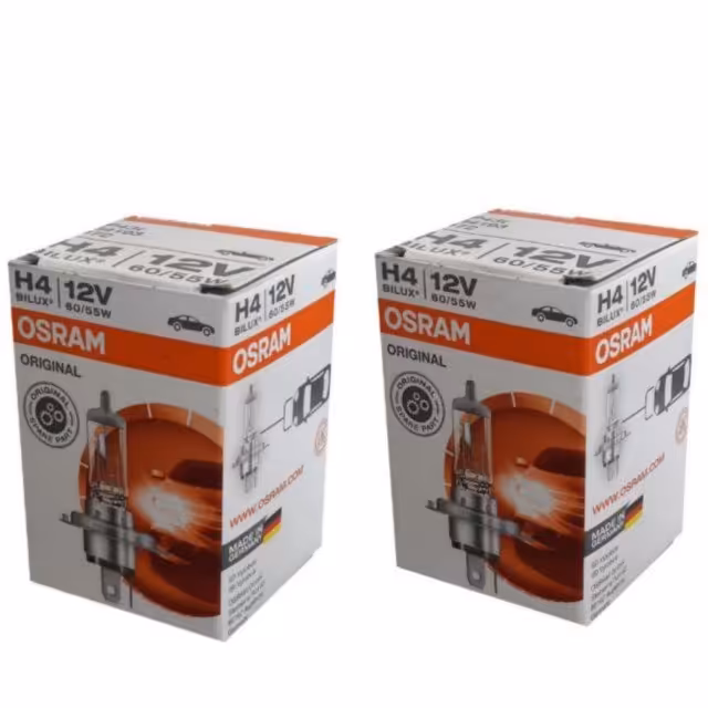 دو عددلامپ هالوژن جلو خودرو H7 اوسرام  اصلی ساخت آلمان  12V 55W (دو فیش پرشیایی)با ضمانت اصالت کالا