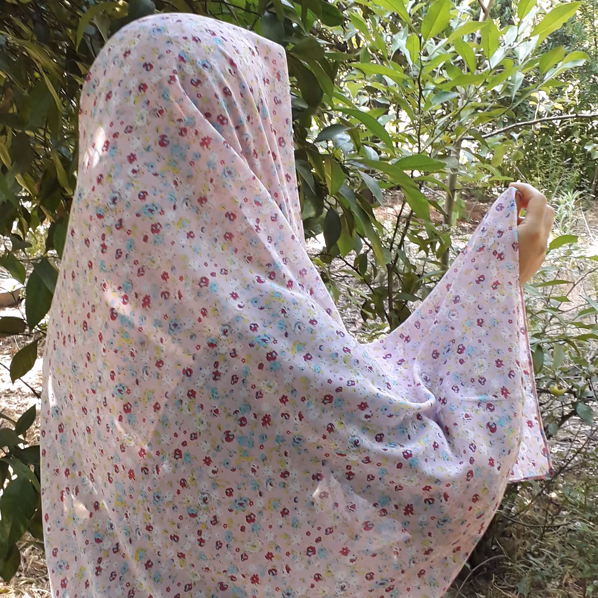 ست روسری و آستینک طرح گلسا