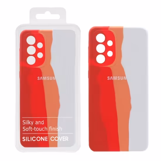 قاب گوشی سیلیکونی آبرنگی اورجینال محافظ لنزدار برای Samsung A33-5G کد 242