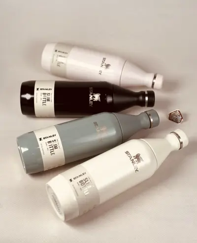 بطری استنلی 590 میل مدل SLIM BOTTLE براق کد002248