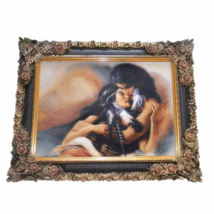 تابلو طرح زن و شوهر سرخ پوست 