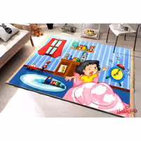 فرش ماشینی کودک کلاریس طرح کودک خوابالو کد 100248