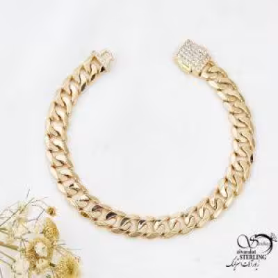 دستبند کارتیر طرح طلا مارک ژوپینگ کد 17546