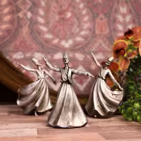 دکوری رقص سماء نقره ایی 3تایی کد3