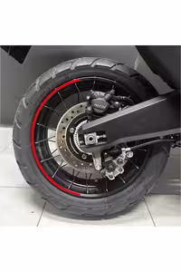 نوار رینگ موتورسیکلت قرمز HONDA X ADV نیمه نیمی از مدل برچسب Flaubert