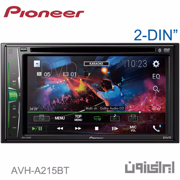 پخش کننده خودرو پایونیر دودین (۲دین) مدل AVH-A215BT