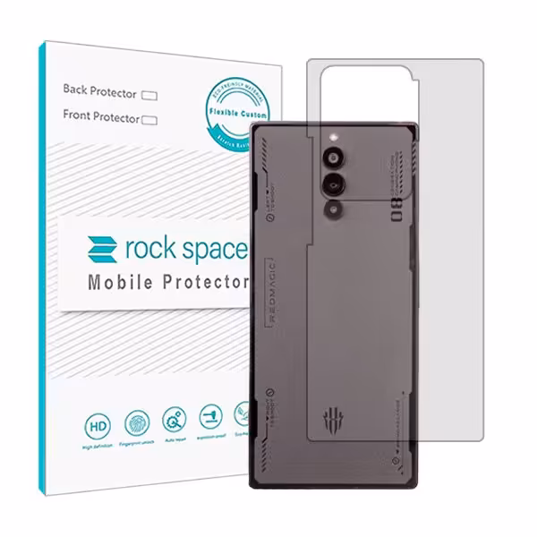 گلس محافظ پشت گوشی زد تی ای Axon 40 Ultra مدل نانو هیدروژل شفاف برند راک اسپیس کد S