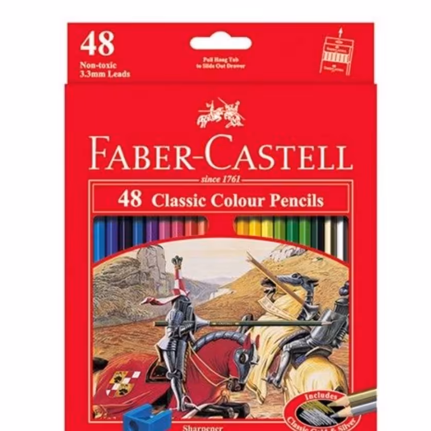 مداد رنگی 48 رنگ فابرکاستل