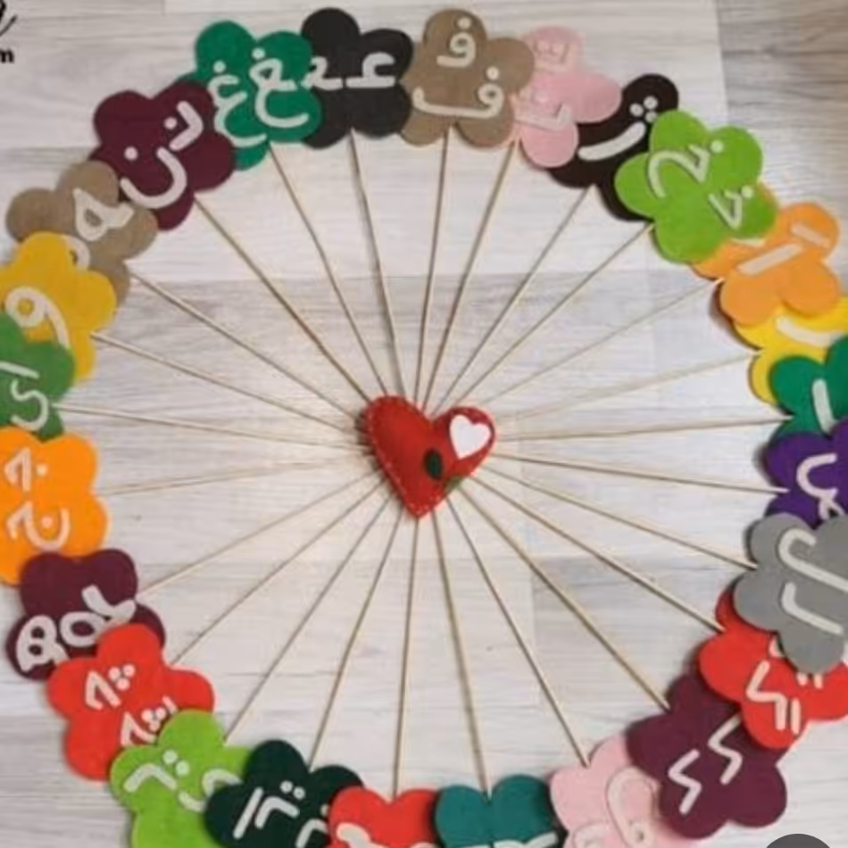 تاپر حروف الفبا نمدی 