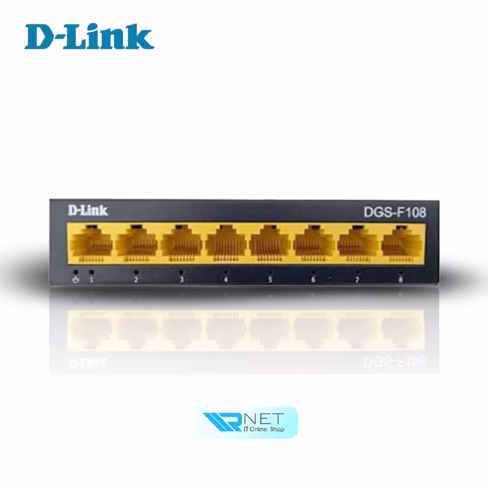 سوییچ 8 پورت گیگابیت دی لینک DGS-F108