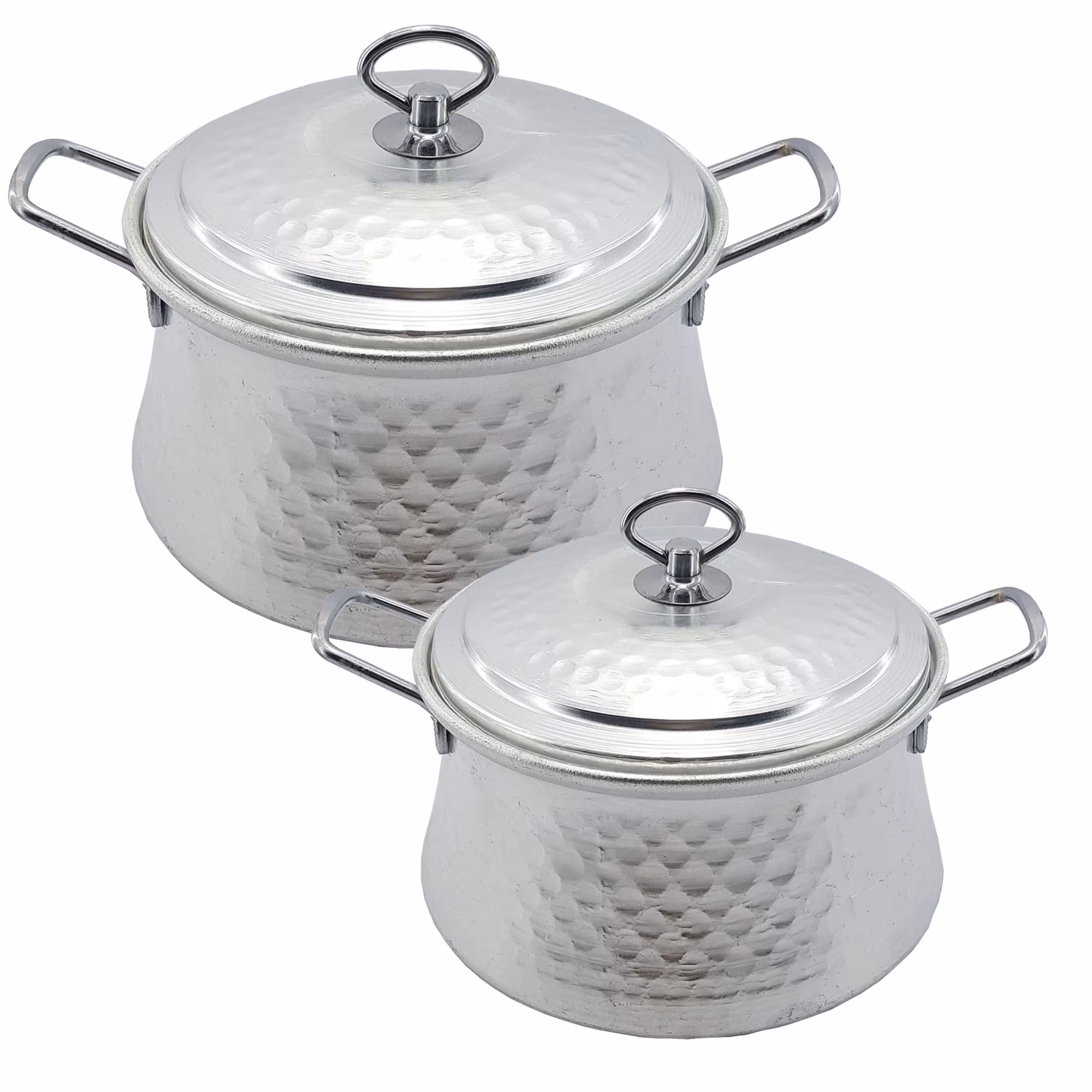 سرویس قابلمه 4  پارچه روحی چکشی مدل دیگچه طرح مس کد  22-18