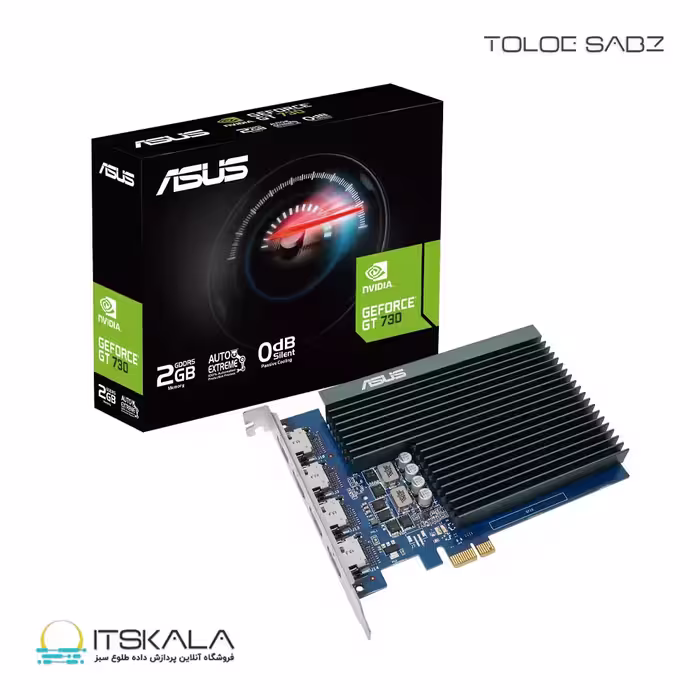 قیمت و خرید کارت گرافیک ایسوس ASUS GeForce GT730 SL 2GB DDR5 4H | ITSKALA