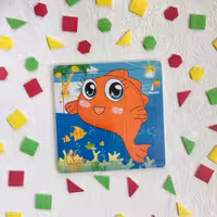 اولین پازل چوبی من 9 تکه حیوانات (رافولین گیمز)