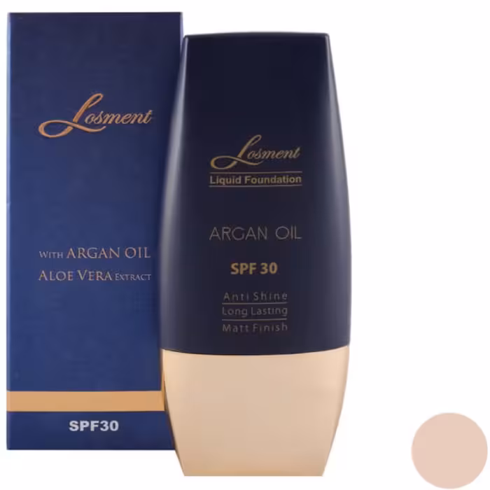 کرم پودر تیوپی حاوی آرگان و آلوئه ورا  لوسمنت SPF30شماره L224