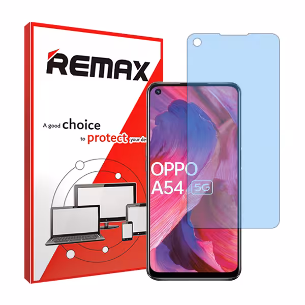 گلس اوپو A54 (5G) مدل هیدروژلی مات آنتی بلو برند ریمکس کد S
