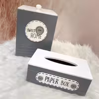 سطل و جا دستمال کاغذی استوریج   طوسی 