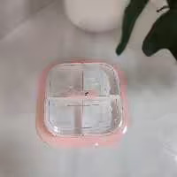 ظرف فریزری 4تکه اردوخوری دربدار  محصول تاپکو شفاف مثل شیشه سبکتر از شیشه مقاوم