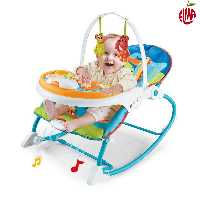 نی نی لای لای سینی دار چهار کاره زرافه آبی ایزیگو Easygo