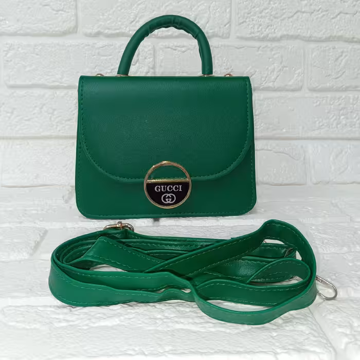 کیف دستی و دوشی مدل مینی بگ دخترانه  رنگ سبز ( ارسال رایگان)