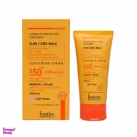 کرم ضد آفتاب کاربا مدل SPF50+ رنگ بژ روشن حجم 50 میلی لیتر