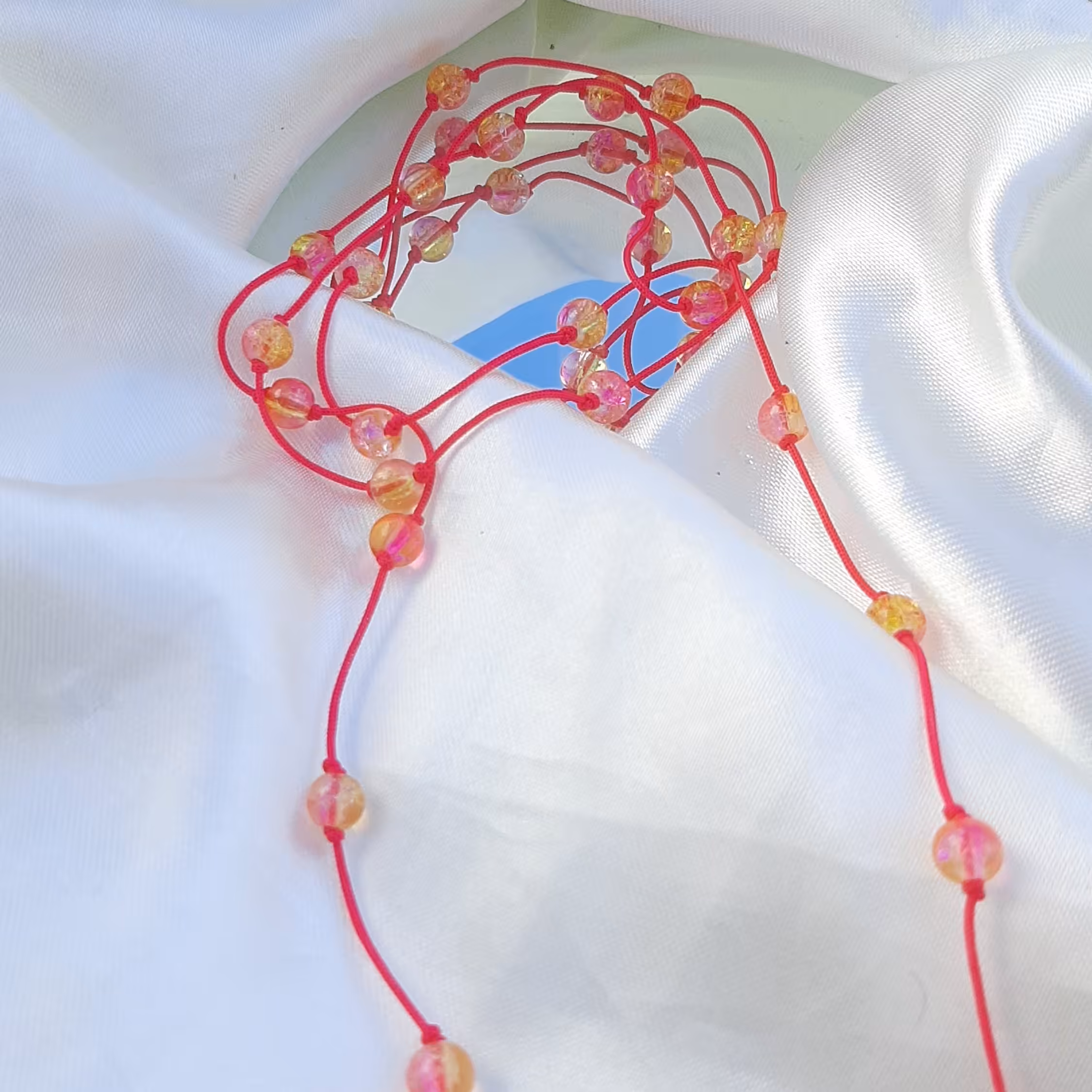 بند عینک با مهره شیشه ای💛💞