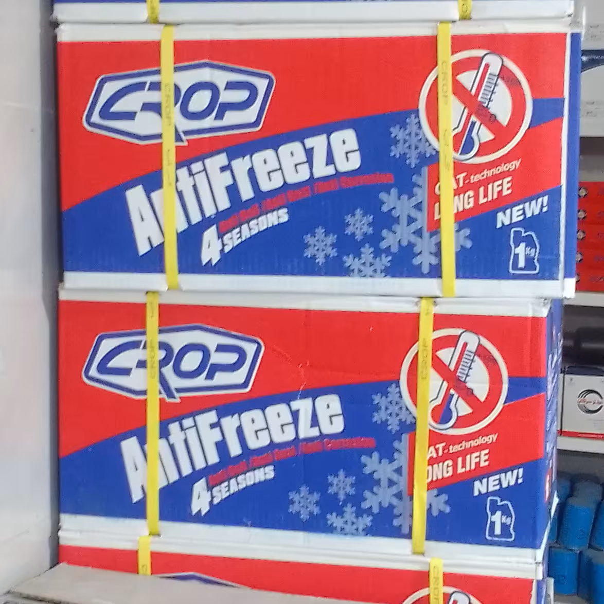 ضدیخ کراپ یک لیتری کارتنی 16 تایی ضدیخ ضدجوش ضدزنگ  پایه روغنی 