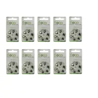 باتری سمعک اکو (eco) مدل 312 بسته 60 عددی،دارای عمر طولانی تا 3 سال با عملکرد عالی (باطری سمعک)