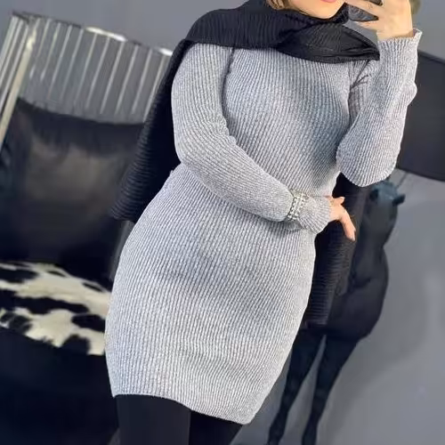 زیر مانتویی بافت آستین دار بافت اکریلیک 