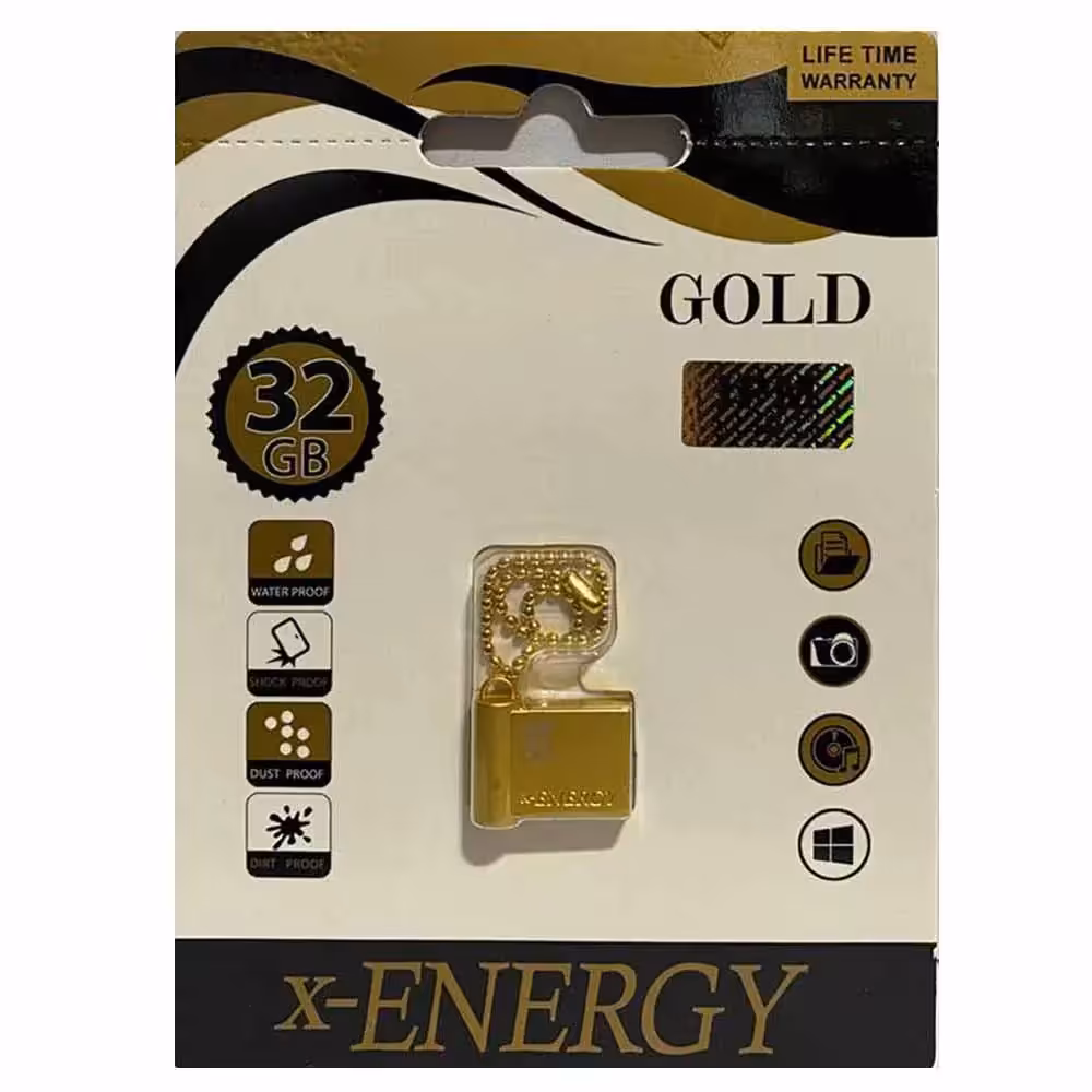 خرید فلش مموری 32 گیگابایت ایکس انرژی مدل گلد X-ENERGY GOLD
