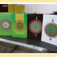 قرآن 120 حزبی بادوجعبه و وقف نامه با جلد سلفون