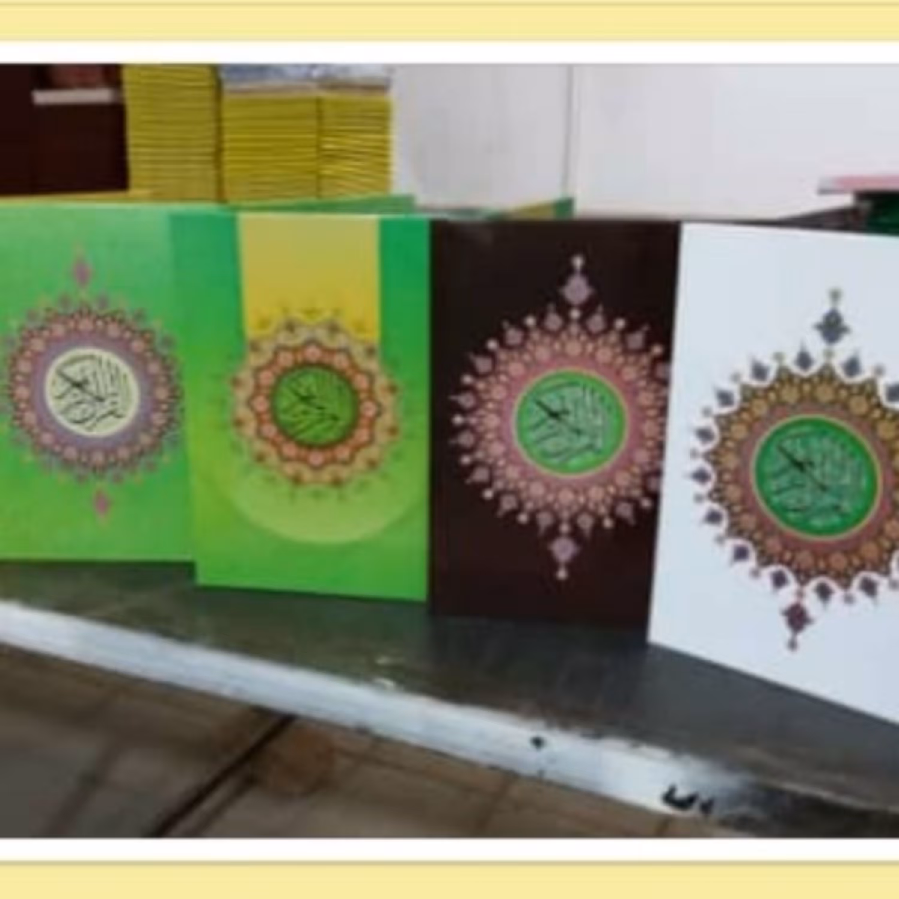 قرآن 120 حزبی بادوجعبه و وقف نامه با جلد سلفون