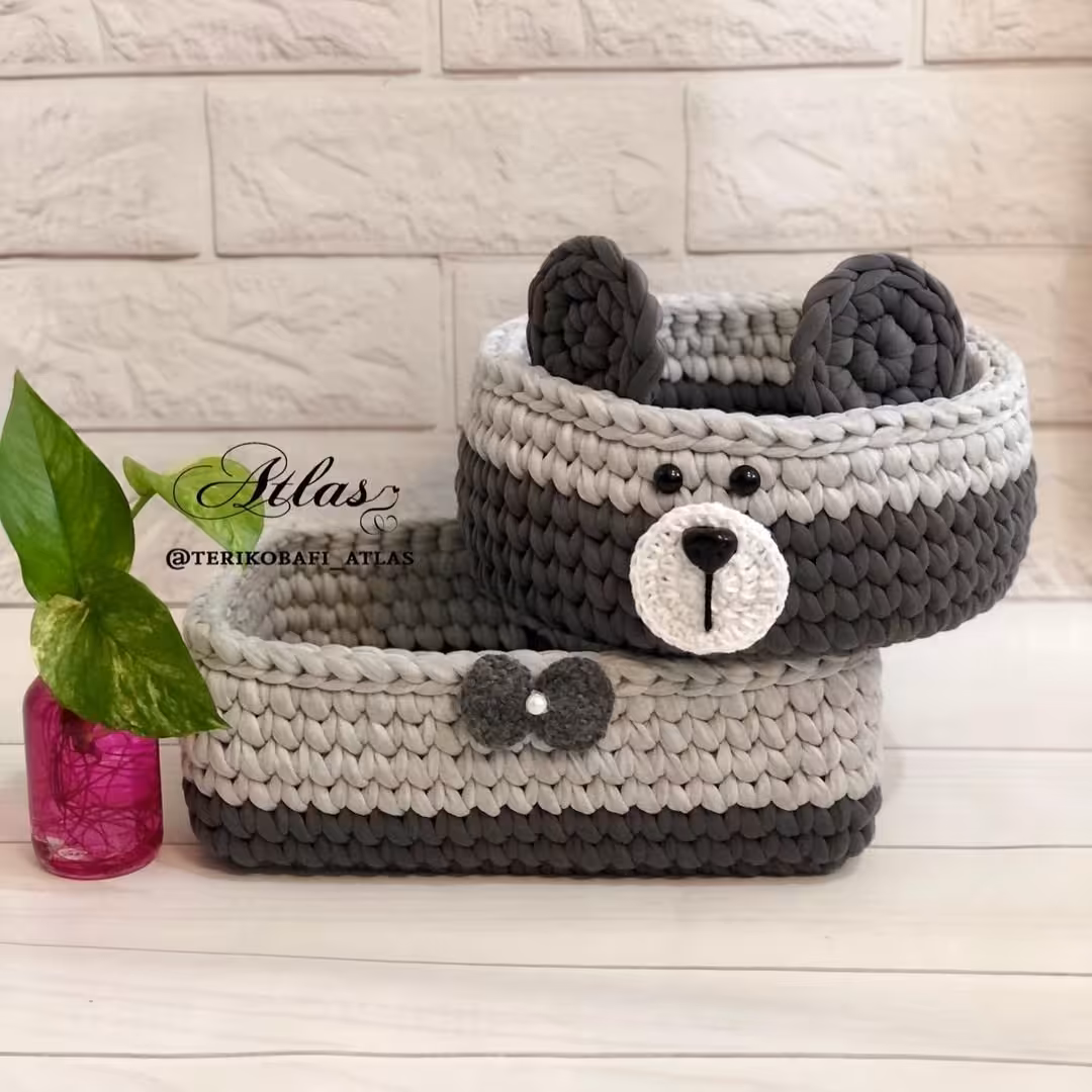 سبد دو تکه نظم دهنده و سیسمونی تریکو